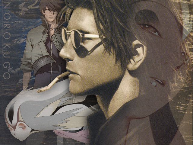 Man glasses cigarette woman gun free wallpaper - medium preview image