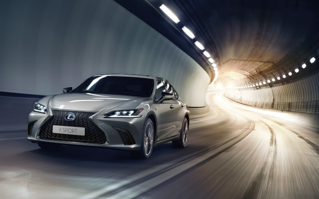 Silver car tunnel night lights free wallpaper - medium preview image