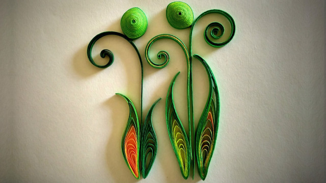 Metal wall sculpture green red free wallpaper - medium preview image