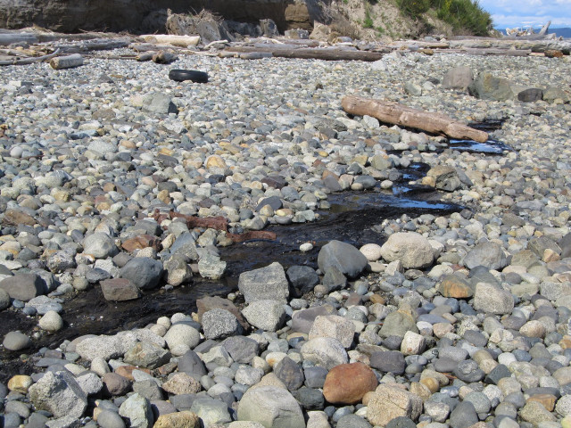 Rocky beach stream rocks cliff free wallpaper - medium preview image