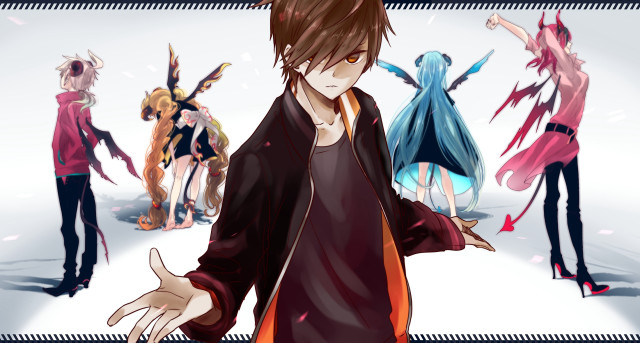 Anime characters snow arms out free wallpaper for desktop - medium preview image