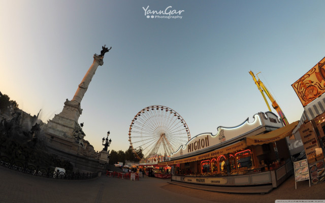 Carnival ferris wheel dusk dawn free wallpaper - medium preview image