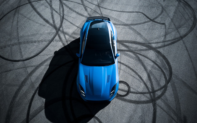 Blue sports car track black free wallpaper - medium preview image