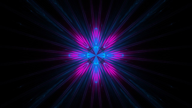Blue pink starburst neon geometric free wallpaper - medium preview image