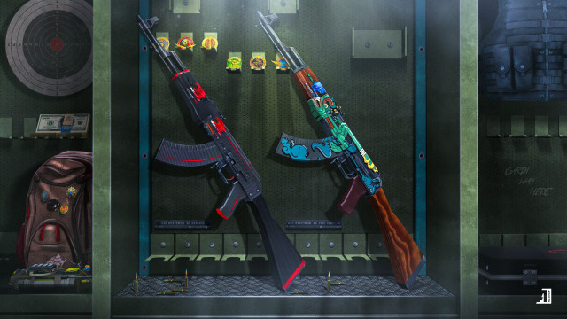 Guns shelf clock door serial free wallpaper - medium preview image