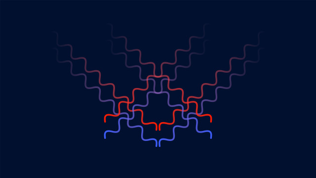 Colorful abstract dark blue red free wallpaper - medium preview image