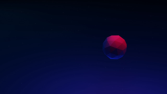 Red object floating night sky free wallpaper - medium preview image
