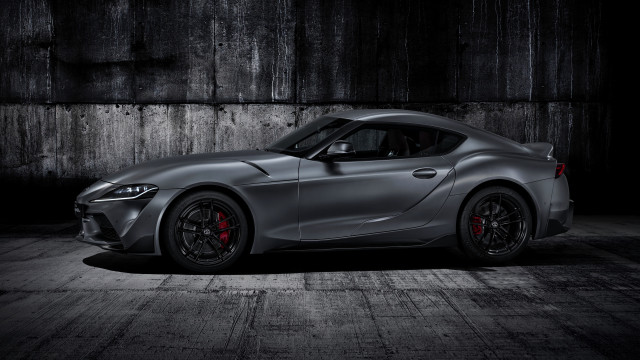 Silver sports car dark wooden free wallpaper - medium preview image