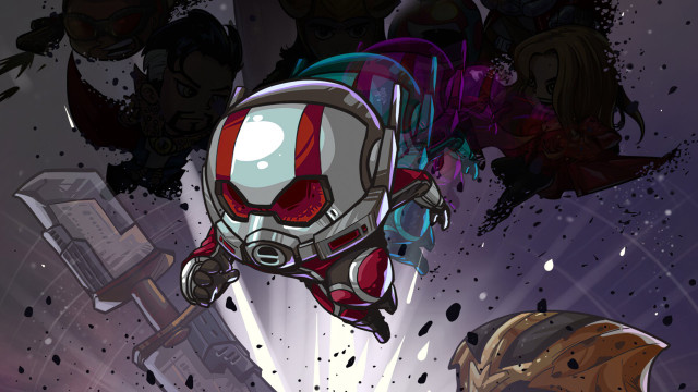 Cartoon flying helmet epic panfuturism free wallpaper - medium preview image