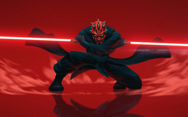 Darth vader man red lightsaber free wallpaper - medium preview image