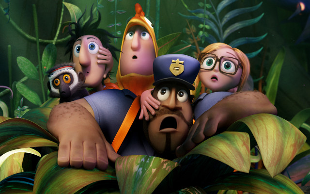 Cartoon characters jungle scene plants free wallpaper - medium preview image