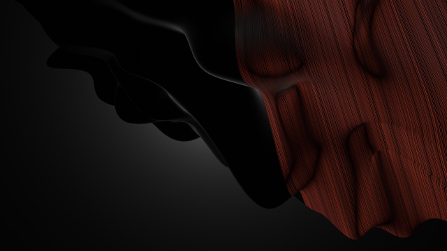 Black red wood abstract raytraced free wallpaper - medium preview image
