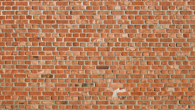 Brick wall clock side clock free wallpaper - medium preview image