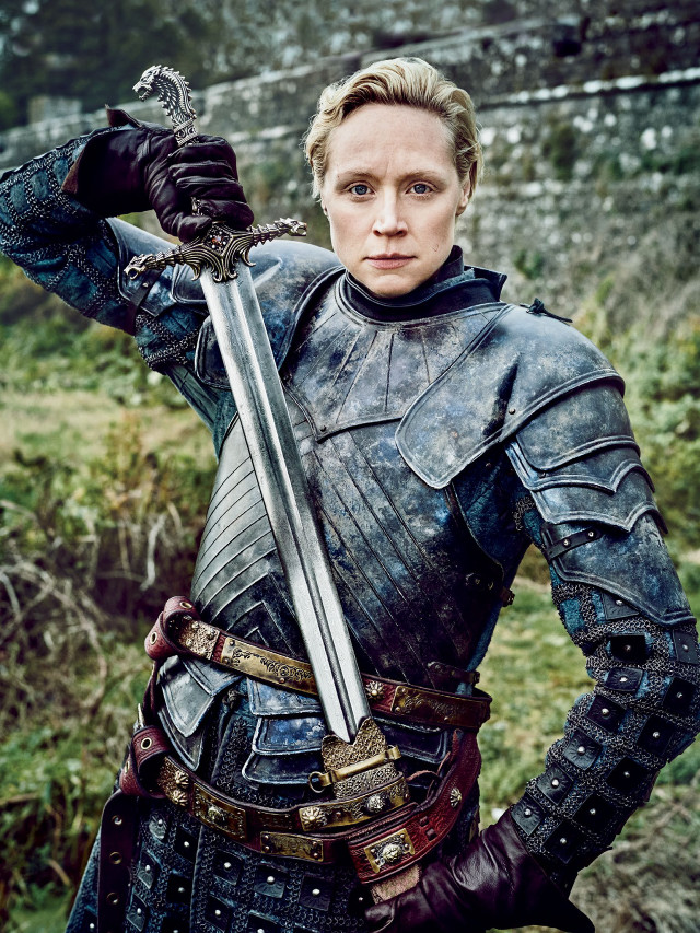 Medieval woman sword outfit holding free wallpaper - medium preview image