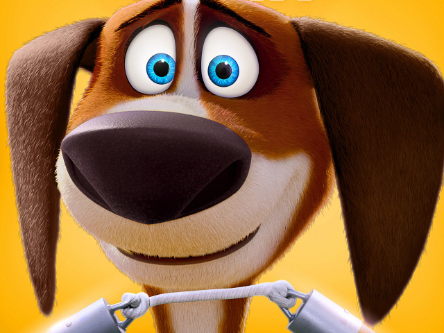 Cartoon dog big smile pipe free wallpaper - medium preview image