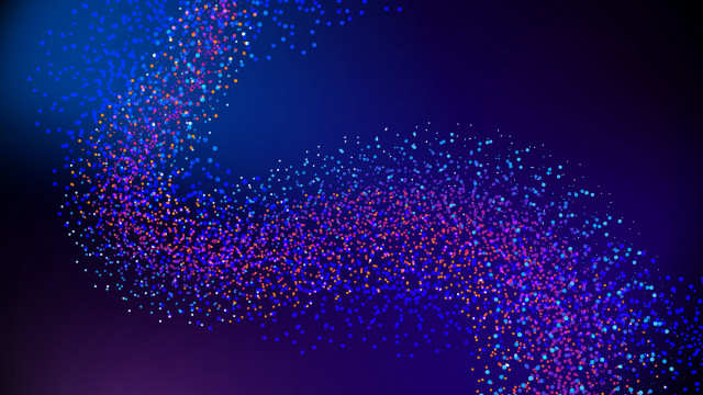 Blue background particles aurora fireworks free wallpaper - medium preview image
