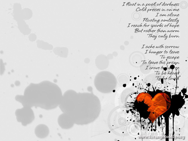 Heart poem spray paint effect free wallpaper - medium preview image