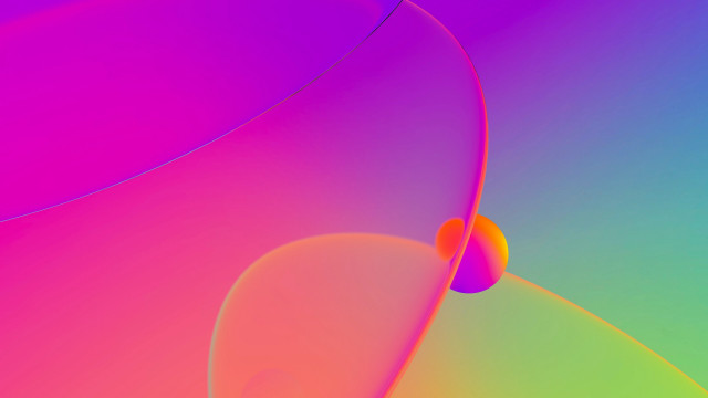 Colorful heart center pink bottom free wallpaper - medium preview image