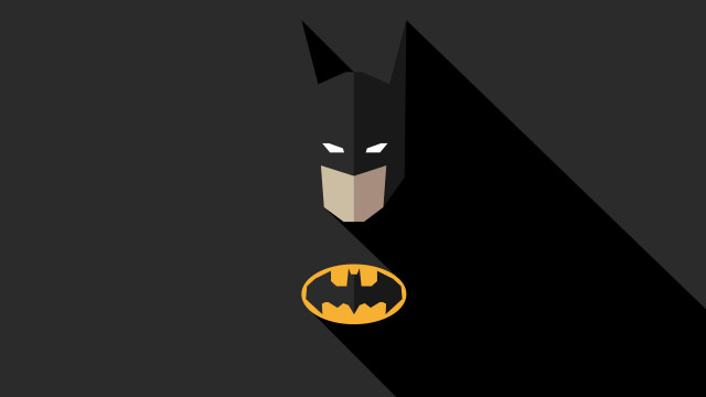 Batman shadow yellow bat vector free wallpaper - medium preview image