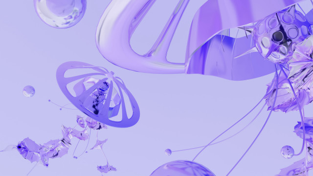Balloons sky moon orb purple free wallpaper - medium preview image