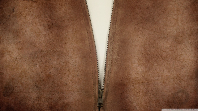 Brown jacket zipper white background free wallpaper - medium preview image