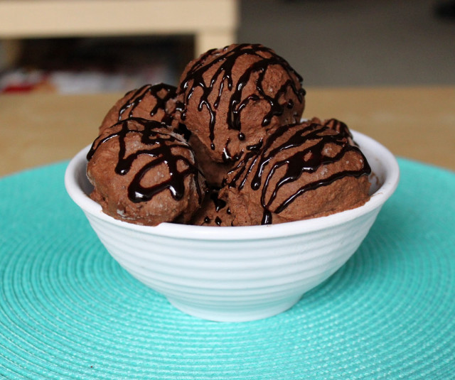 Bowl chocolate donuts blue place free wallpaper - medium preview image