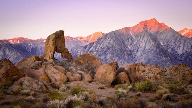 Rocky mountain range purple sky free wallpaper - medium preview image