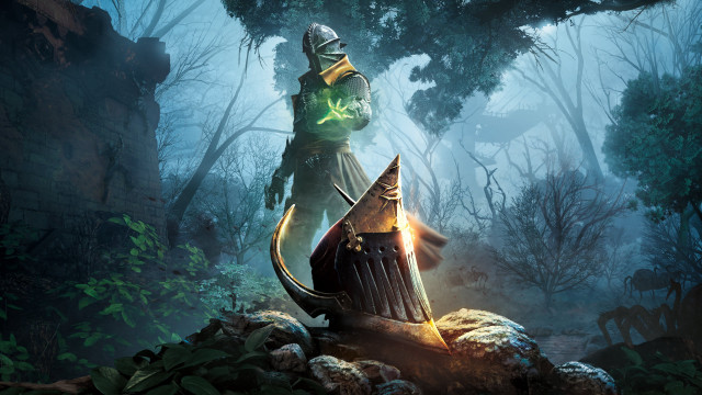 Forest demon archer green sword free wallpaper - medium preview image