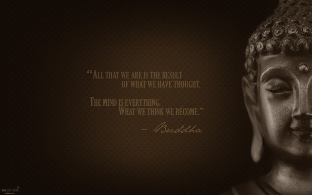 Buddha statue quote image free wallpaper - medium preview image