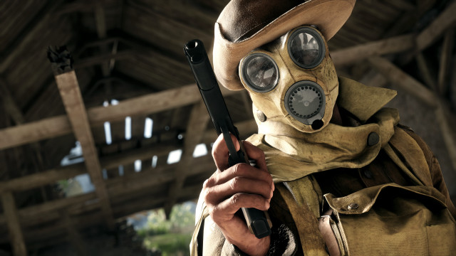 Man gasmask gun surprised sotsart free wallpaper - medium preview image