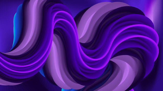 Purple blue wavy curves abstract free wallpaper - medium preview image