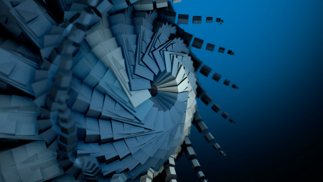 Large clock blue black white free wallpaper - medium preview image