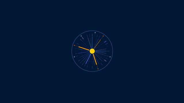 Clock yellow face darkblue yellowcircle free wallpaper - medium preview image