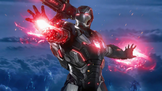Man suit lightup arm redlight free wallpaper for desktop - medium preview image