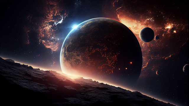 Distant planet space bright light #2 free wallpaper - medium preview image