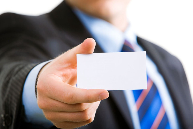 Man suit business card smiling free wallpaper - medium preview image