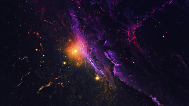 Colorful space bright light nebula free wallpaper - medium preview image