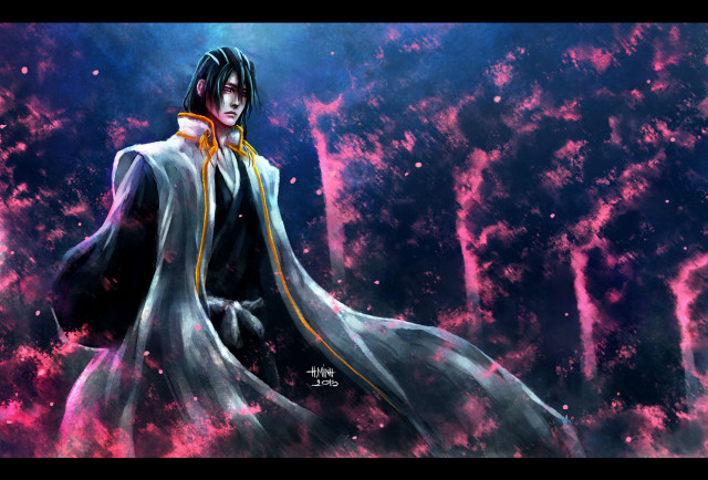 Man black white purple pink free wallpaper - medium preview image