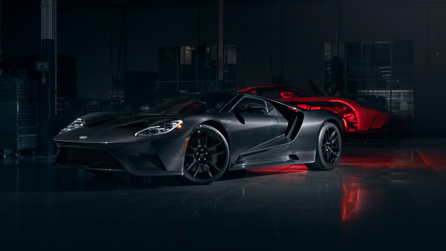 Black sports car dark garage #11 free wallpaper - medium preview image