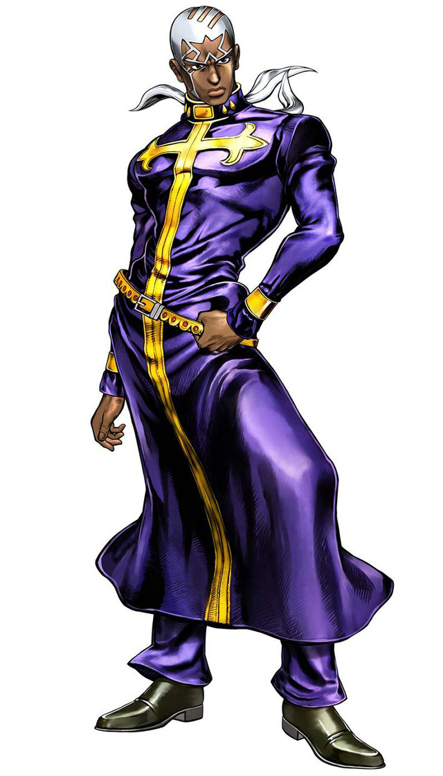 Man purple yellow outfit hands free wallpaper - medium preview image