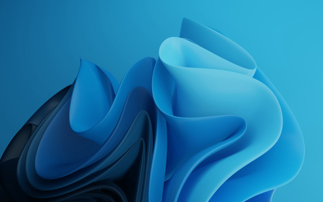 Blue abstract curved top side free wallpaper - medium preview image