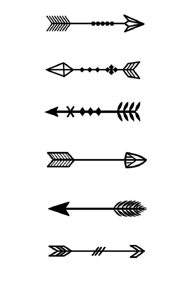 Four arrows different shapes sizes free wallpaper - medium preview image