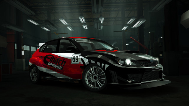 Car number garage lights stripe free wallpaper - medium preview image