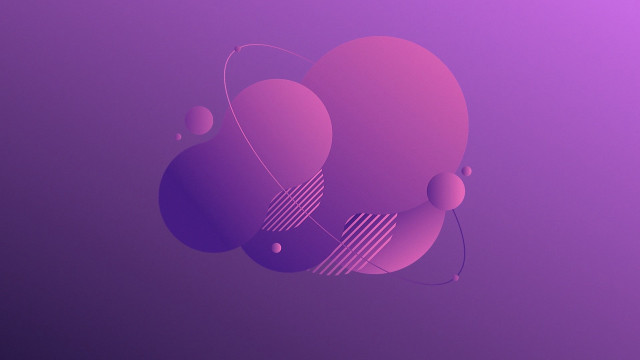 Purple shapes bauhaus flat geometric free wallpaper - medium preview image