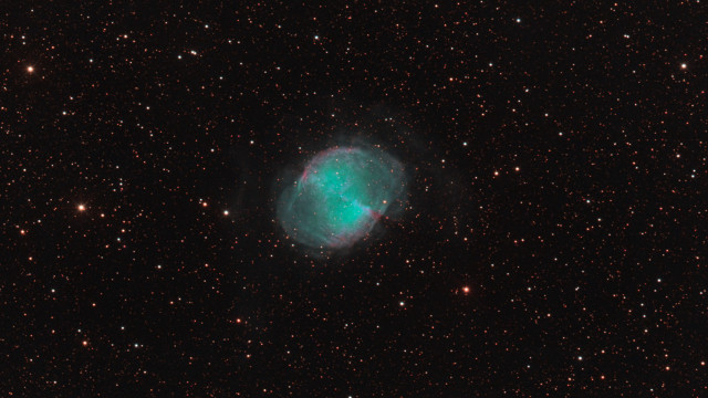 Green asteroid starry night astrophotography free wallpaper - medium preview image