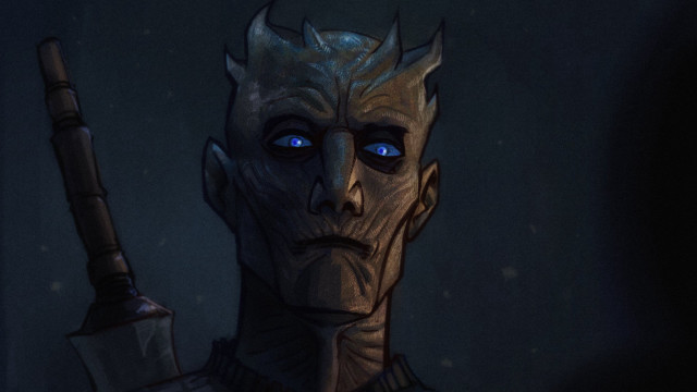 Man demon armor blue eyes free wallpaper - medium preview image