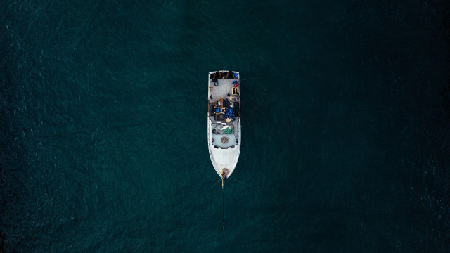 Boat people man minimalism cinematic free wallpaper - medium preview image