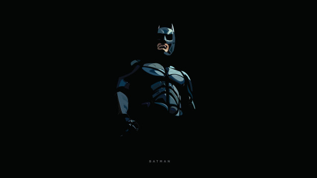 Batman standing hands hips face free wallpaper - medium preview image