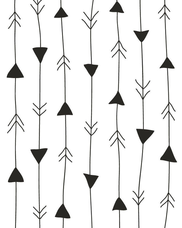 Arrows black white ink drawing free wallpaper - medium preview image