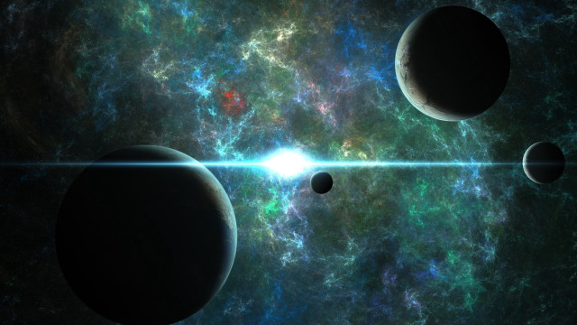 Bright light planetary galaxy moon free wallpaper - medium preview image